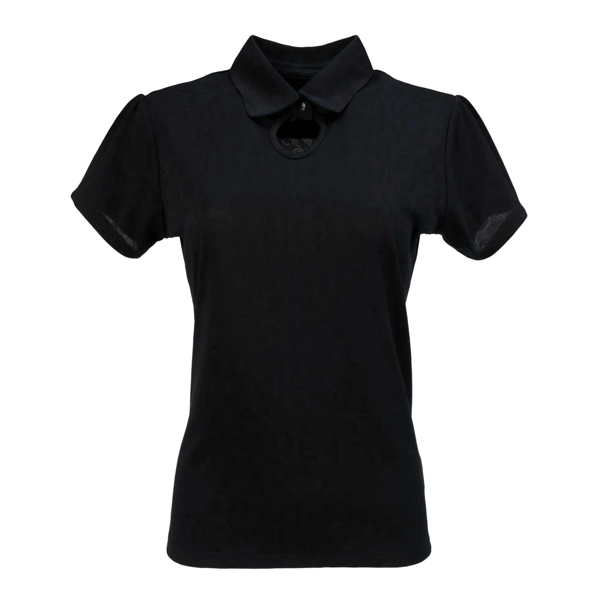 Nancy Lopez  Swagger Short Sleeve Polo Plus Black