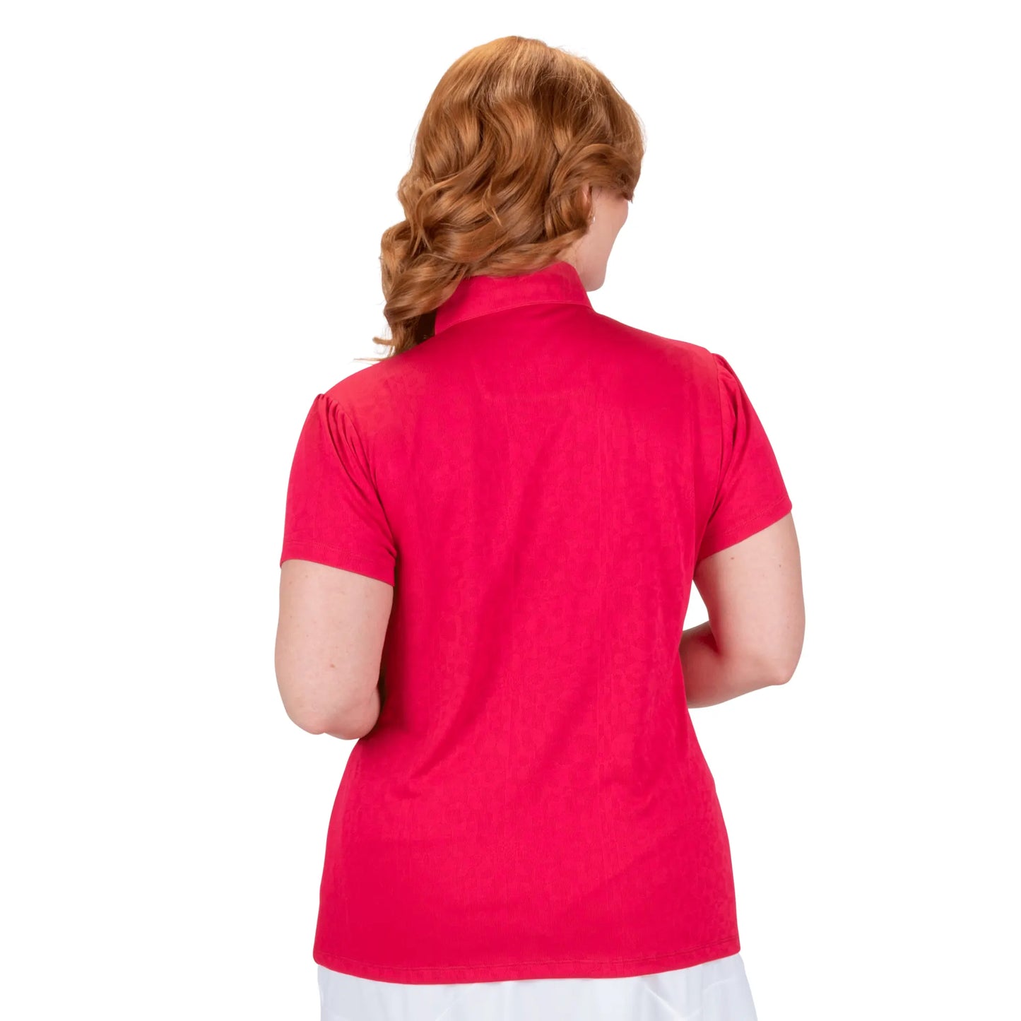 Nancy Lopez  Swagger Short Sleeve Polo Plus Heart