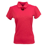 Nancy Lopez  Swagger Short Sleeve Polo Plus Heart