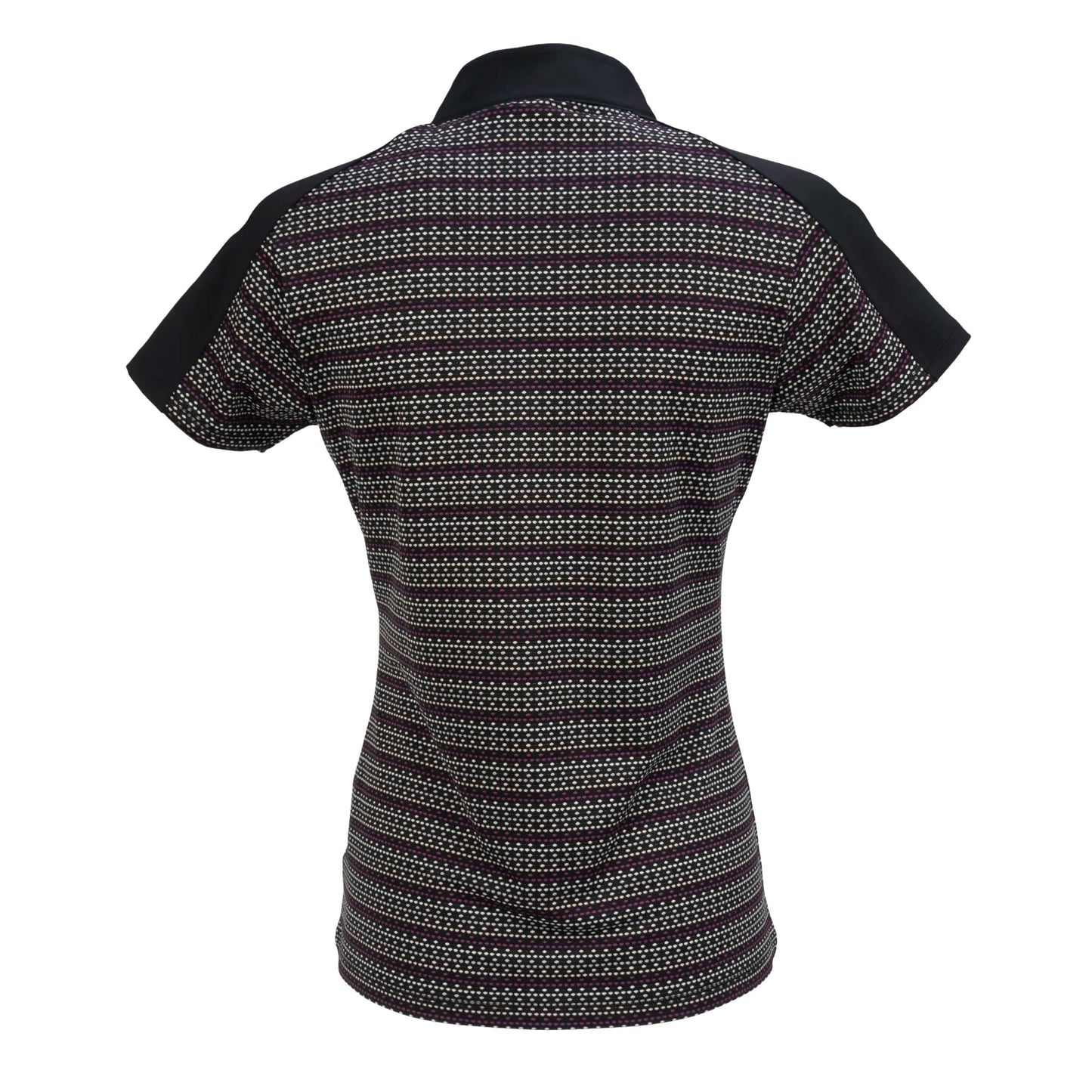 Nancy Lopez   Triumph Short Sleeve Polo Black Multi
