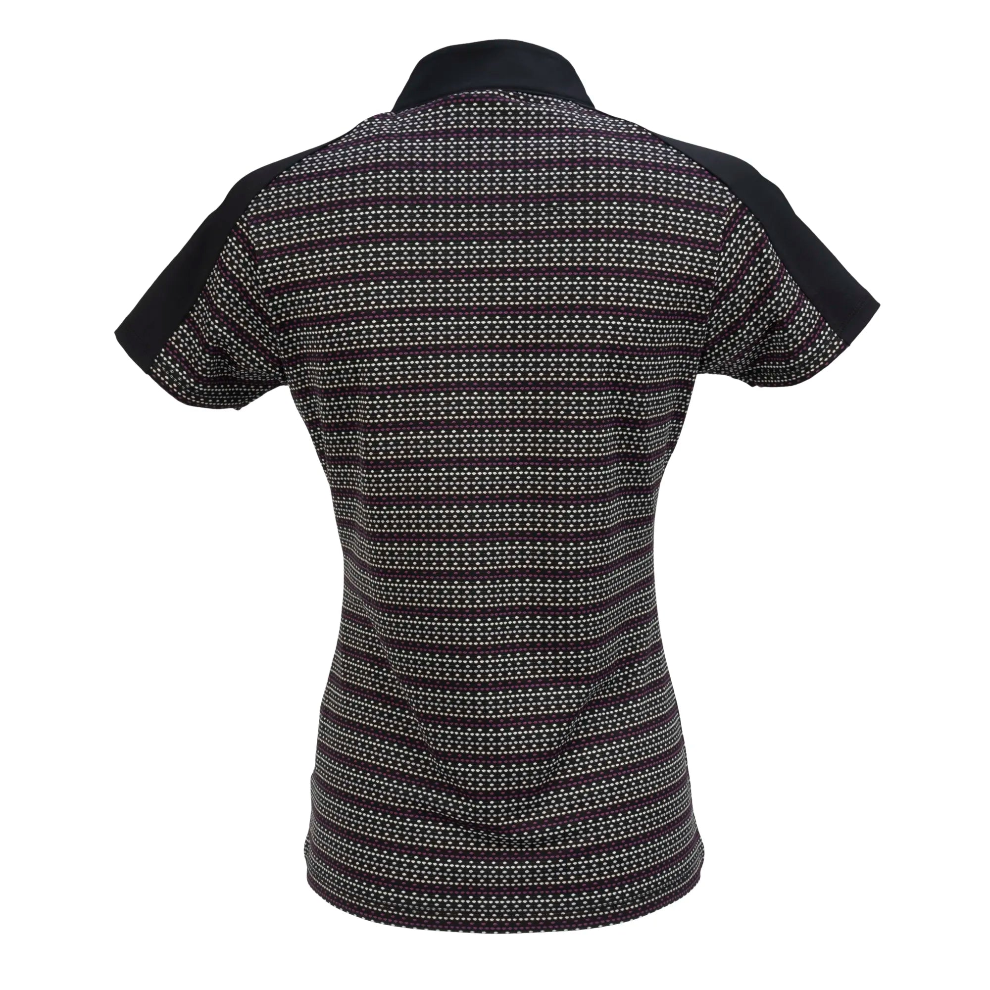 Nancy Lopez   Triumph Short Sleeve Polo Black Multi