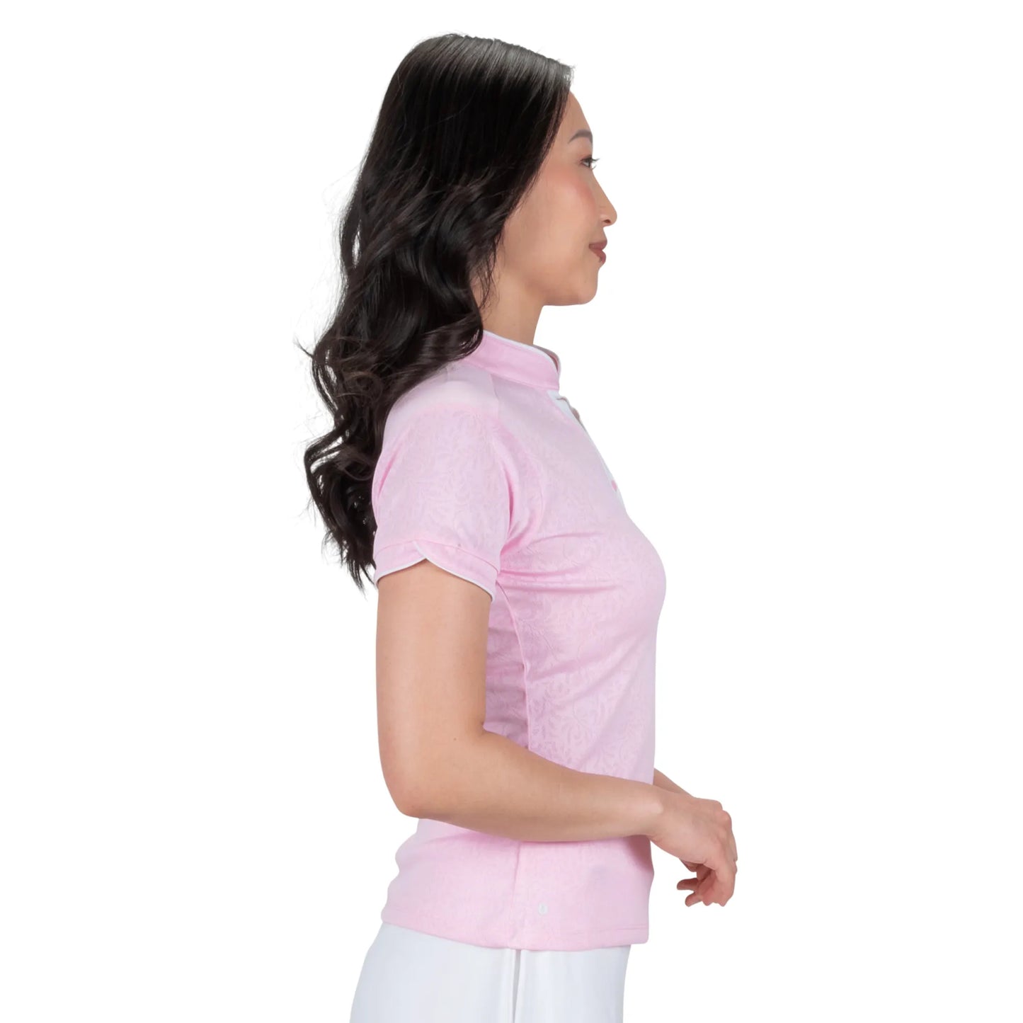 Nancy Lopez   Vine Short Sleeve Polo Burst Multi