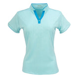 Nancy Lopez   Vine Short Sleeve Polo Ice Multi