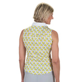 Nancy Lopez  Yuma Sleeveless Polo White Multi