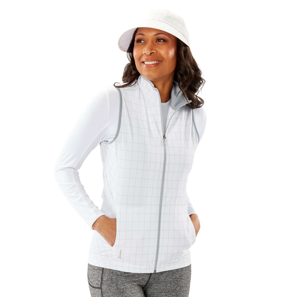 Nancy Lopez  Zippy Vest White Multi