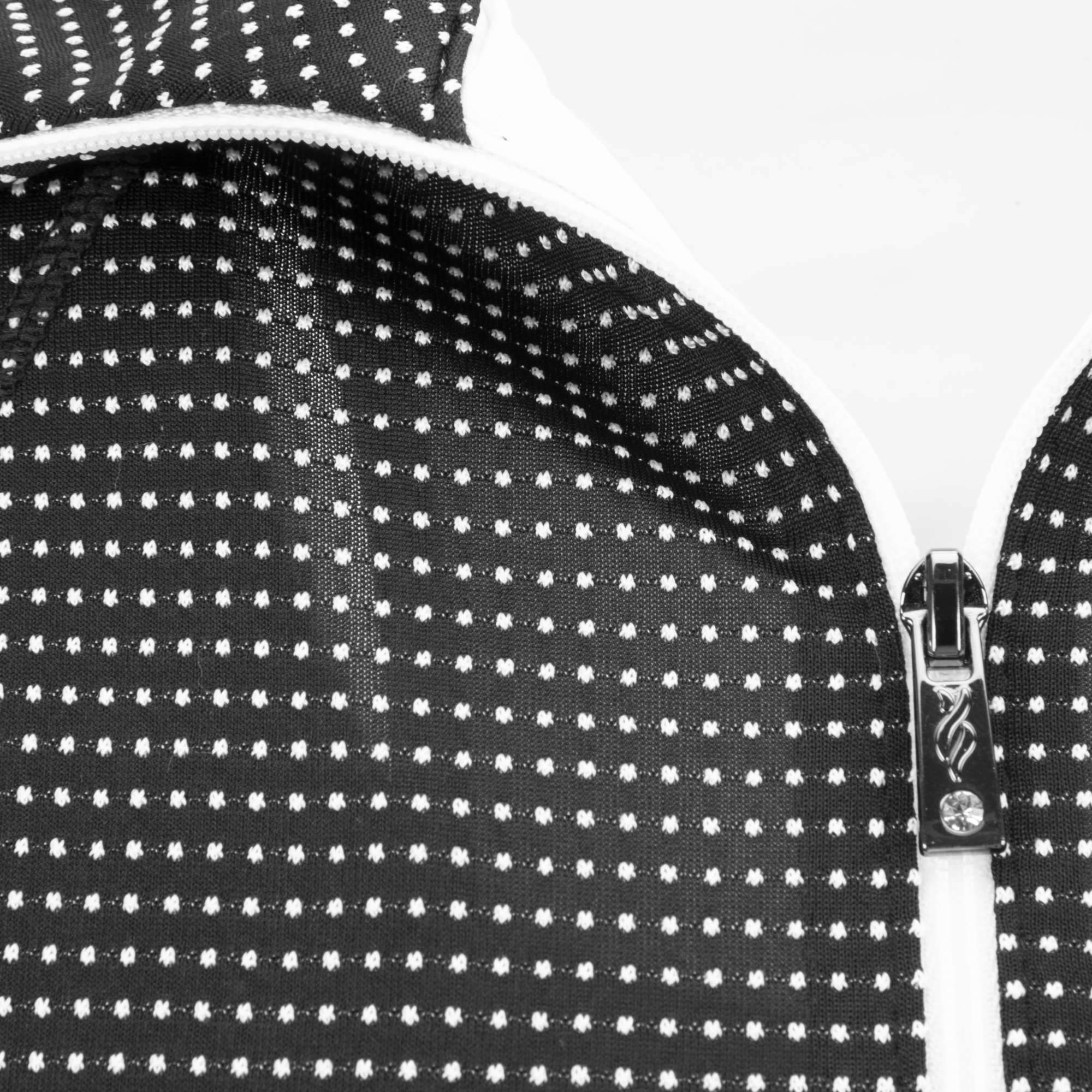 Nancy Lopez Zone Sleeveless Polo Black/White