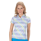 Nancy Lopez  Supra Short Sleeve Polo White Multi