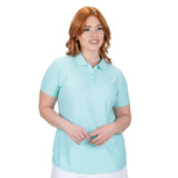 Nancy Lopez   Tempo Short Sleeve Polo Plus Ice