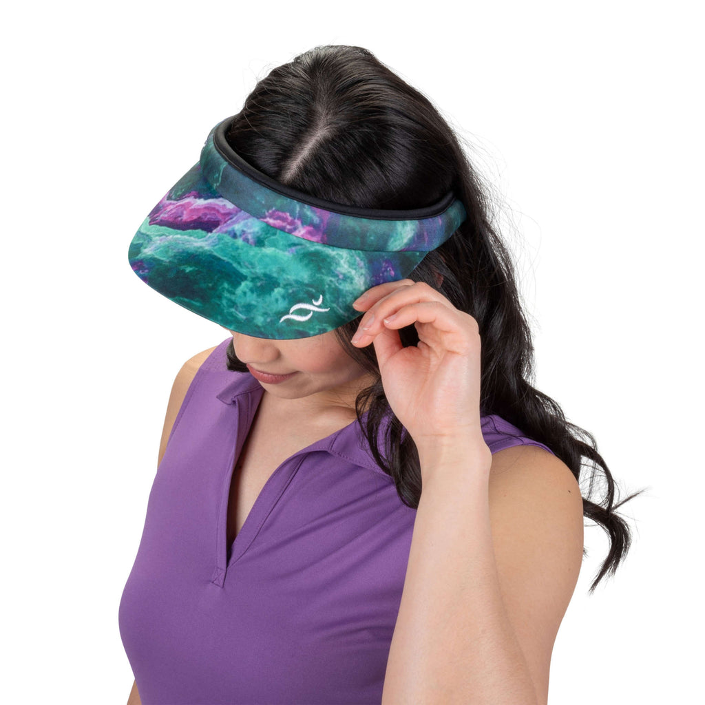 Nancy Lopez   Supra Reverse Clip Visor Black Multi