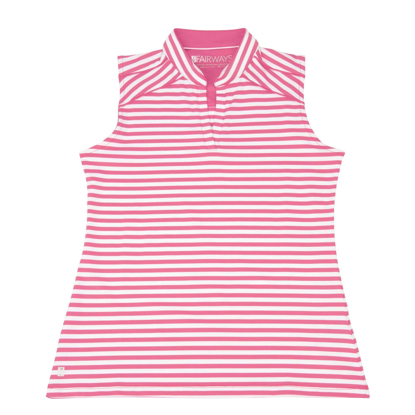 Nancy Lopez  Women'S Bold Sleeveless Polo Rouge Multi