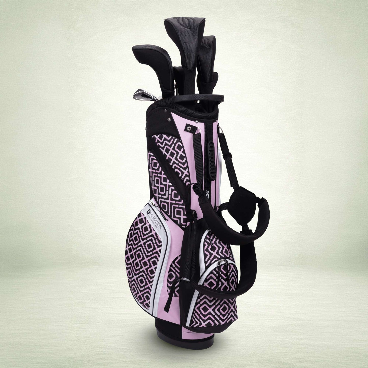 Nancy Lopez  Fairways 18-Piece Stand Bag Package Set - Pink Geo Pink Geo