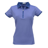 Nancy Lopez  Splendor Short Sleeve Polo Plus Corsica Multi