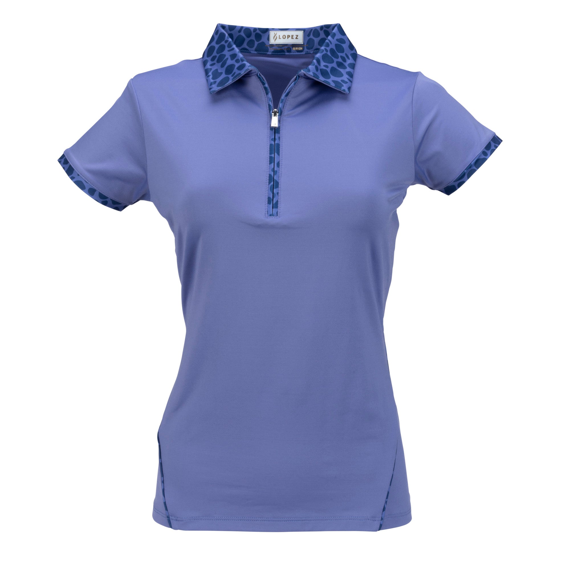 Nancy Lopez  Splendor Short Sleeve Polo Plus Corsica Multi